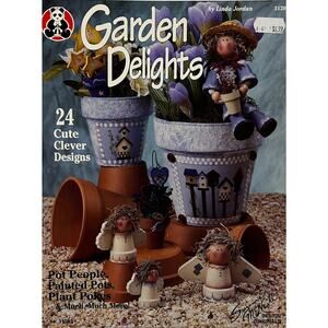 VTG Garden Delights Pot People, Painted Pots, Plant Pokes Painting Projects